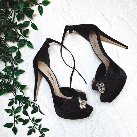 MIU MIU Black hight heels - Picture 1 of 8